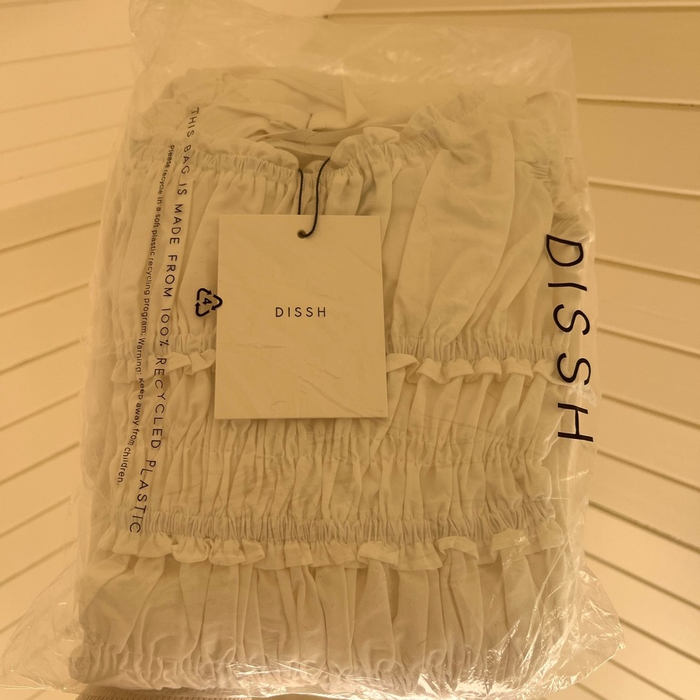 DISSH Toby White Cotton Midi Dress - Picture 3 of 6